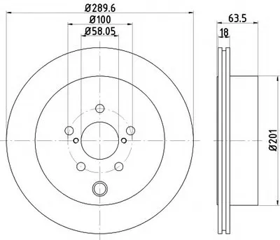 Тормозной диск PRO HELLA купить