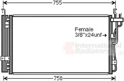 Конденсатор, кондиционер VAN WEZEL купить