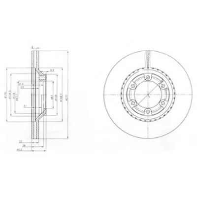Тормозной диск DELPHI купить