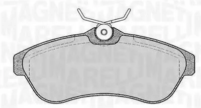 Комплект тормозных колодок, дисковый тормоз MAGNETI MARELLI купить