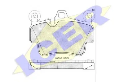 Комплект тормозных колодок, дисковый тормоз ICER купить