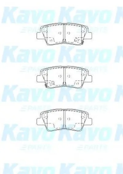 Комплект тормозных колодок, дисковый тормоз MK KASHIYAMA KAVO PARTS купить