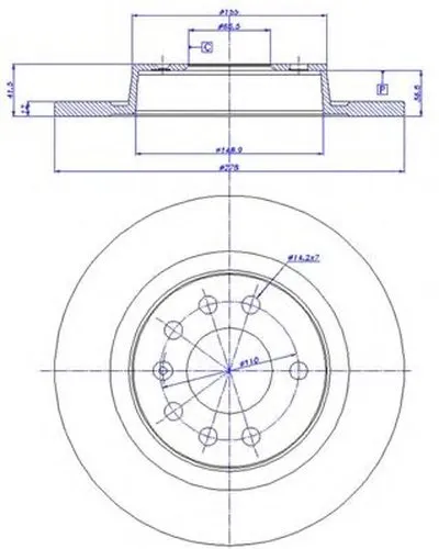 Тормозной диск CAR купить