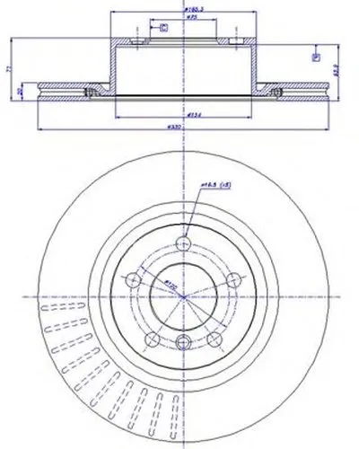 Тормозной диск HC CAR купить