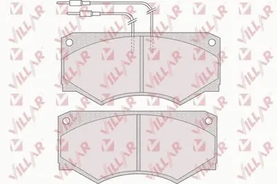 Комплект тормозных колодок, дисковый тормоз VILLAR купить