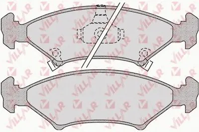 Комплект тормозных колодок, дисковый тормоз VILLAR купить