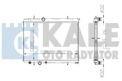 Радиатор, охлаждение двигателя KALE OTO RADYATÖR купить
