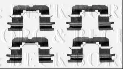 Комплектующие, колодки дискового тормоза BORG & BECK купить