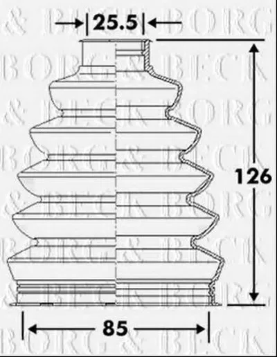 Пыльник, приводной вал BORG & BECK купить