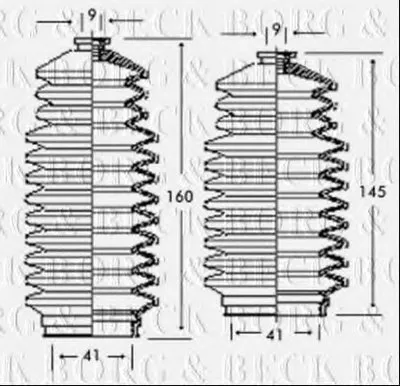 Пыльник, рулевое управление BORG & BECK купить