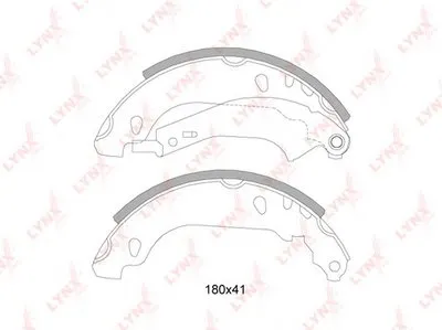 Комплект тормозных колодок LYNXauto купить