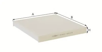 Фильтр, воздух во внутренном пространстве Cabin filter (Standart) for PSA/FIAT GOODWILL купить