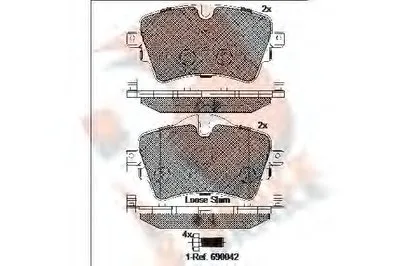 Комплект тормозных колодок, дисковый тормоз R BRAKE купить