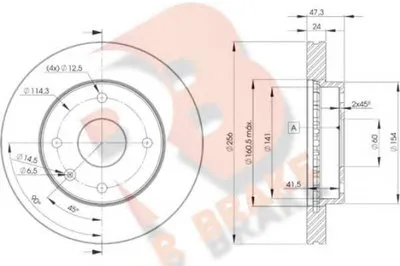 Тормозной диск R BRAKE купить
