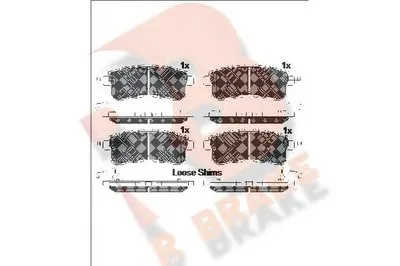 Комплект тормозных колодок, дисковый тормоз R BRAKE купить