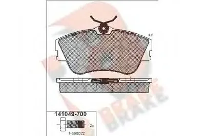 Комплект тормозных колодок, дисковый тормоз R BRAKE купить
