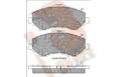 Комплект тормозных колодок, дисковый тормоз R BRAKE купить