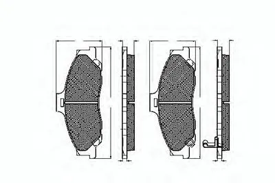 Комплект тормозных колодок, дисковый тормоз SPIDAN купить