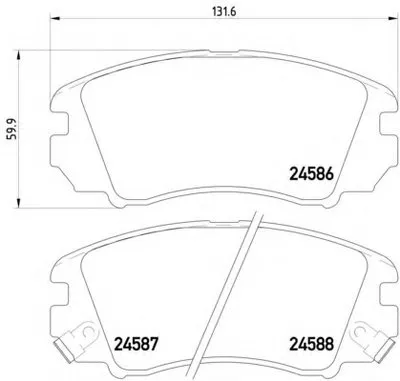 Комплект тормозных колодок, дисковый тормоз HELLA купить