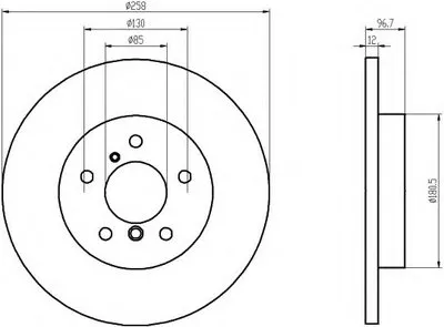 Тормозной диск PRO HELLA купить