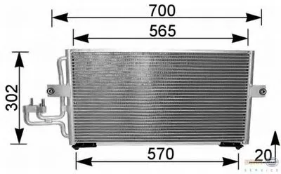 Конденсатор, кондиционер BEHR HELLA SERVICE HELLA купить
