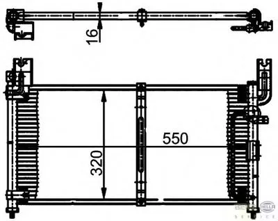 Конденсатор, кондиционер BEHR HELLA SERVICE HELLA купить
