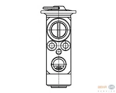 Расширительный клапан, кондиционер BEHR HELLA SERVICE HELLA купить