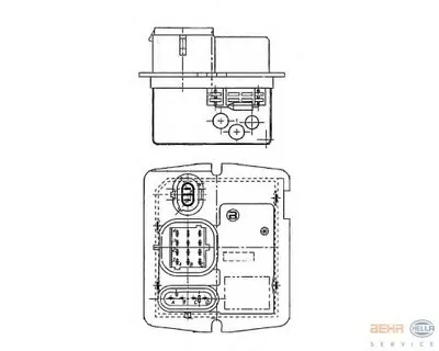 Сопротивление, вентилятор салона BEHR HELLA SERVICE HELLA купить