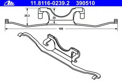Пружина, тормозной суппорт ATE купить
