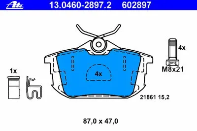 Комплект тормозных колодок, дисковый тормоз ATE купить