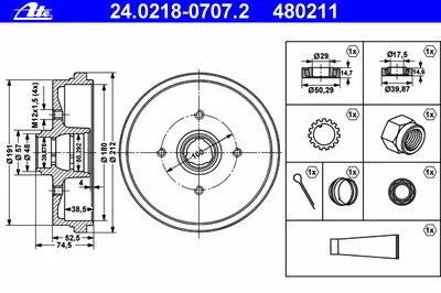Тормозной барабан ATE купить