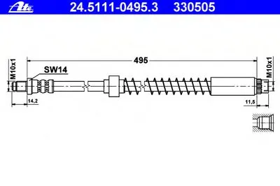 Тормозной шланг ATE купить
