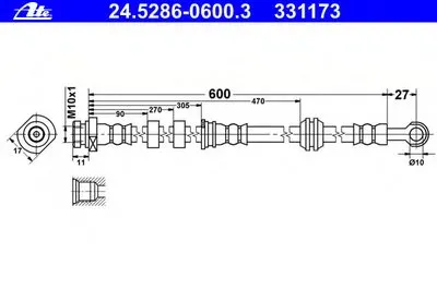 Тормозной шланг ATE купить