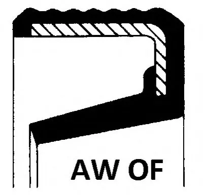Уплотняющее кольцо, коленчатый вал; Уплотнительное кольцо ELRING купить