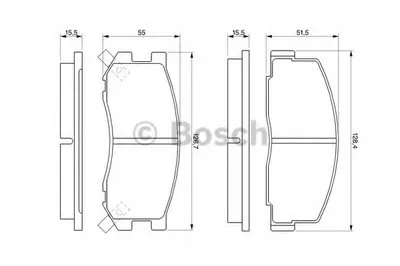 Комплект тормозных колодок, дисковый тормоз BOSCH купить
