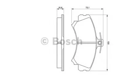 Комплект тормозных колодок, дисковый тормоз BOSCH купить