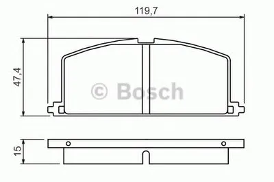 Комплект тормозных колодок, дисковый тормоз BOSCH купить