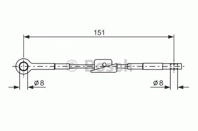 Трос, стояночная тормозная система BOSCH купить