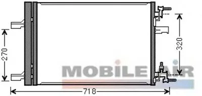 Конденсатор, кондиционер VAN WEZEL купить