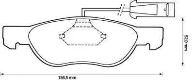 Комплект тормозных колодок, дисковый тормоз JURID купить