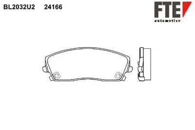 Комплект тормозных колодок, дисковый тормоз FTE купить