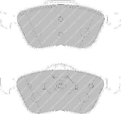 Комплект тормозных колодок, дисковый тормоз PREMIER FERODO купить