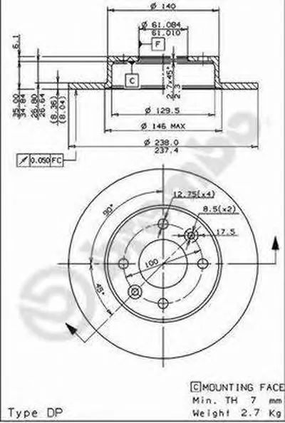 Тормозной диск AP купить