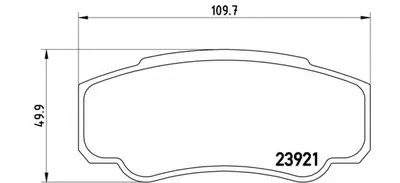 Комплект тормозных колодок, дисковый тормоз BREMBO купить