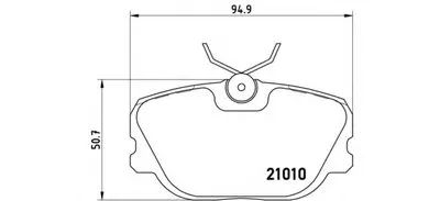 Комплект тормозных колодок, дисковый тормоз BREMBO купить