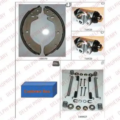 Комплект тормозных колодок DELPHI купить