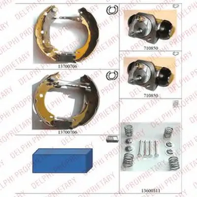Комплект тормозных колодок DELPHI купить
