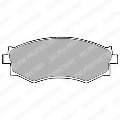 Комплект тормозных колодок, дисковый тормоз DELPHI купить