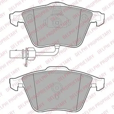 Комплект тормозных колодок, дисковый тормоз DELPHI купить
