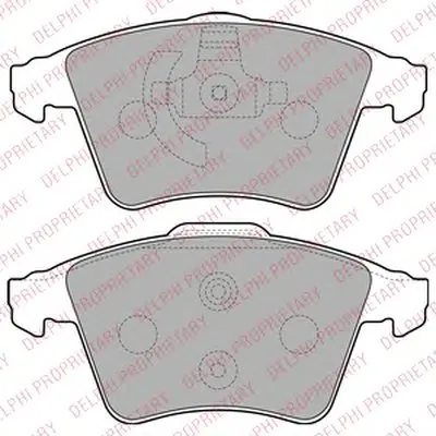 Комплект тормозных колодок, дисковый тормоз DELPHI купить